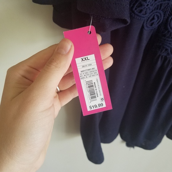 NWT Xhilaration Lacey-Back Blouse - Picture 4 of 6